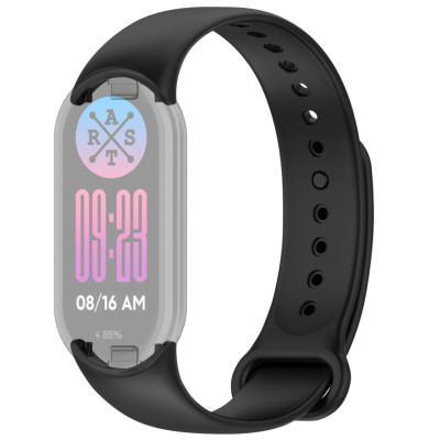 Ремінець Силікон Mi Band 8/9 Black, Чорний (ARM)