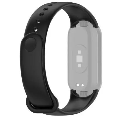 Ремешок Силикон Mi Band 8/9 Black, Черный (ARM)