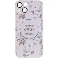 Чехол накладка Secret Garden with MagSafe iPhone 13 Белая