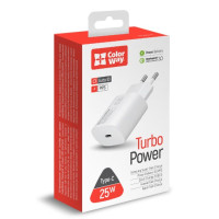 Мережевий зарядний пристрій Colorway PD Port PPS (25W) White, Білий Мережевий зарядний пристрій Colorway PD Port PPS (25W) White, Білий