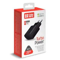 Сетевое зарядное устройство Colorway PD Port PPS (25W) Black, Черный