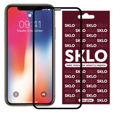 Защитное стекло SKLO 3D iPhone XR/11 Черное