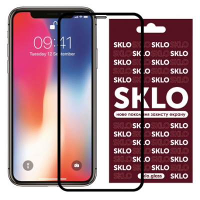 Захисне скло SKLO 3D iPhone XR/11 Чорне