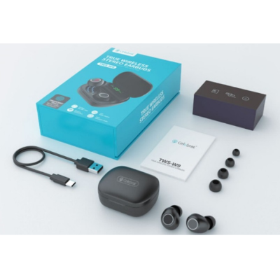 Безпровідні навушники Stereo Bluetooth Headset Celebrat W9 Black, чорний