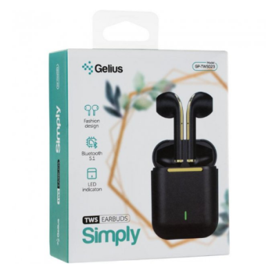 Bluetooth-навушники Gelius Pro Simply GP-TWS023 Black, чорний