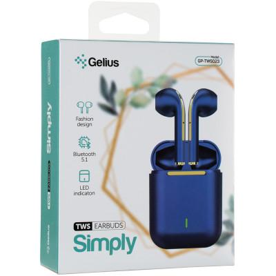 Bluetooth-навушники Gelius Pro Simply GP-TWS023 Blue, синій