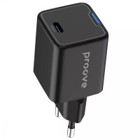 Мережевий зарядний пристрій Proove Pocket GAN 25W Type-C Black, Чорний Мережевий зарядний пристрій Proove Pocket GAN 25W Type-C Black, Чорний