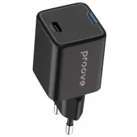 Сетевое зарядное устройство Proove Pocket GAN 25W Type-C Black, Черный