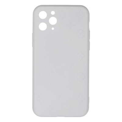 Чехол накладка Glass LV iPhone 12 Pro Белая
