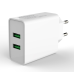 Мережевий зарядний пристрій Colorway 2USB Quick Charge 3.0 (36W) White, Білий