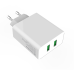 Сетевое зарядное устройство Colorway 2USB Quick Charge 3.0 (36W) White, Белый