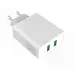 Мережевий зарядний пристрій Colorway 2USB Quick Charge 3.0 (36W) White, Білий