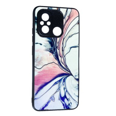 Чехол накладка Marble UV Xiaomi Redmi  12C Молочная