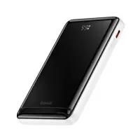 Универсальная мобильная батарея Повербанк Baseus Magnetic Bracket 3in1 10000mAh 20W с Беспроводной зарядкой Qi 15W Белый Универсальная мобильная батарея Повербанк Baseus Magnetic Bracket 3in1 10000mAh 20W с Беспроводной зарядкой Qi 15W Белый