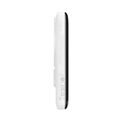 Универсальная мобильная батарея Повербанк Baseus Magnetic Bracket 3in1 10000mAh 20W с Беспроводной зарядкой Qi 15W Белый
