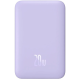Универсальная мобильная батарея Повербанк Baseus Magnetic Mini Wireless Fast Charge 2in1 10000mAh 20W 2.4A QC3.0+PD3.0 с беспроводной зарядкой Qi 15W Фиолетовый