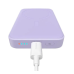 Универсальная мобильная батарея Повербанк Baseus Magnetic Mini Wireless Fast Charge 2in1 10000mAh 20W 2.4A QC3.0+PD3.0 с беспроводной зарядкой Qi 15W Фиолетовый