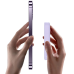Универсальная мобильная батарея Повербанк Baseus Magnetic Mini Wireless Fast Charge 2in1 10000mAh 20W 2.4A QC3.0+PD3.0 с беспроводной зарядкой Qi 15W Фиолетовый