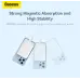 Універсальна мобільна батарея Повербанк Baseus Magnetic Mini Wireless Fast Charge 2in1 10000mAh 20W 2.4A QC3.0+PD3.0 з Бездротовою зарядкою Qi 15W Білий