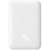 Универсальная мобильная батарея Повербанк Baseus Magnetic Mini Wireless Fast Charge 2in1 10000mAh 20W 2.4A QC3.0+PD3.0 с беспроводной зарядкой Qi 15W Белый