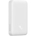 Универсальная мобильная батарея Повербанк Baseus Magnetic Mini Wireless Fast Charge 2in1 10000mAh 20W 2.4A QC3.0+PD3.0 с беспроводной зарядкой Qi 15W Белый