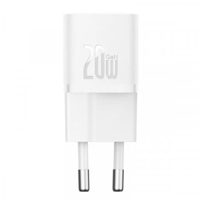 Сетевое зарядное устройство Baseus Gan5s 20W PD White, Белый