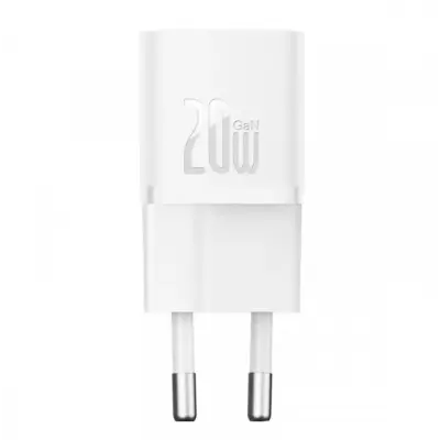 Мережевий зарядний пристрій Baseus Gan5s 20W PD White, Білий