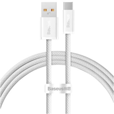 Кабель дата Baseus Dynamic USB Type A - Type-C 1м Білий