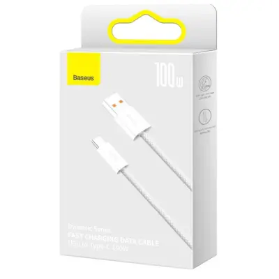 Кабель дата Baseus Dynamic USB Type A - Type-C 1м Белый
