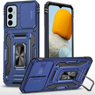 Чехол накладка Camshield Army Ring Samsung A165 (A16) Синяя