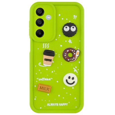 Чехол Накладка Pretty Things Samsung A165 (A16) Зеленая/ Always Happy
