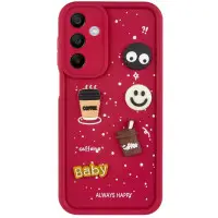 Чехол накладка Pretty Things Samsung A165 (A16) Красная /Always Happy