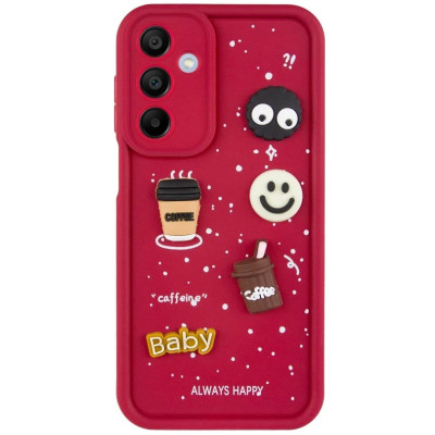 Чехол накладка Pretty Things Samsung A165 (A16) Красная /Always Happy