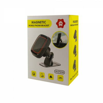 Автодержатель Magnetic CT219 Black, Черный/Красный