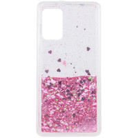 Чохол накладка Liquid Hearts Samsung A72 (A725) Рожева Чохол накладка Liquid Hearts Samsung A72 (A725) Рожева