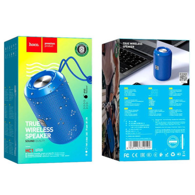 Колонка Bluetooth Hoco HC1 Blue, Синий