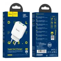 Сетевое зарядное устройство Hoco N6 Charmer 2USB/QC3.0/3A Белый