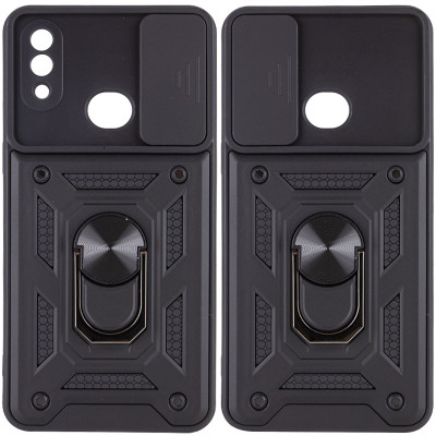 Чехол накладка Serge Ring Camshield Samsung A107 (A10s) Черная