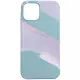 Чохол накладка Aquarelle iPhone 11 Бірюзово-бузкова