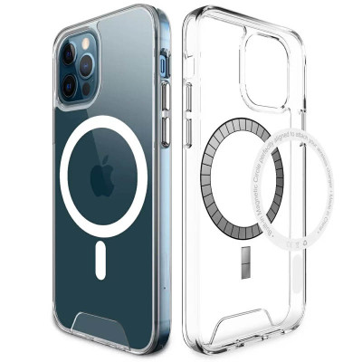 Чехол накладка Space MagSafe iPhone 13 Pro Max Прозрачная