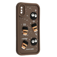 Чехол накладка Pretty Things iPhone X Коричневая/Cookie Чехол накладка Pretty Things iPhone X Коричневая/Cookie