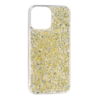 Чехол накладка Fashion Shine iPhone 13 / iPhone 14 Золотая