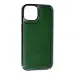 Чехол накладка Puloka Leather Lux iPhone 13 / iPhone 14 Зеленая