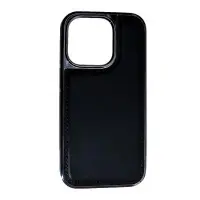 Чехол накладка Puloka Leather Lux iPhone 14 Pro Max Черная