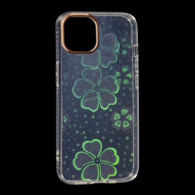 Чехол накладка Transparent iPhone 13 / iPhone 14 Цветы