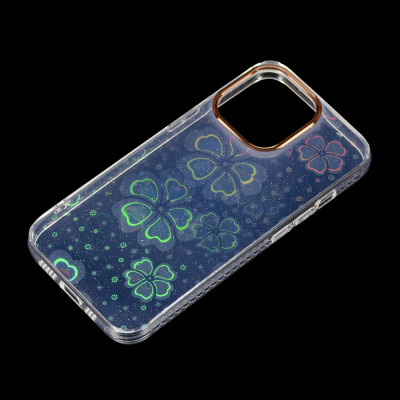 Чохол накладка Transparent iPhone 13 Pro Max Квіти