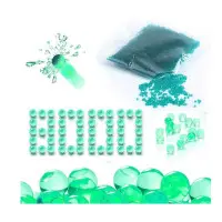 Гидрогелевые шарики (орбизы) 8000 шт упаковка (Зеленый)