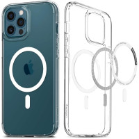 Чехол накладка Spigen Ultra MagSafe iPhone 12/12 Pro Прозрачная