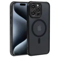 Чехол накладка Anti drop Camera MagSafe iPhone 15 Pro Черная
