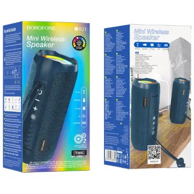 Колонка Bluetooth Borofone BR21 Dark blue, Темно-синя